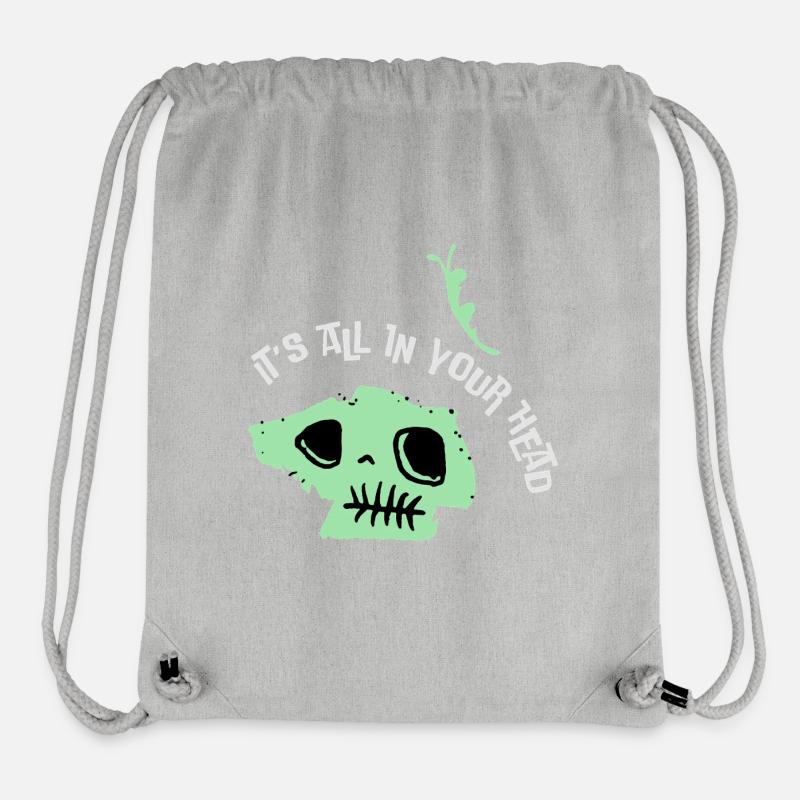 It's All In Your Head - Stanley/Stella Recycled Gym Bag - heather grey