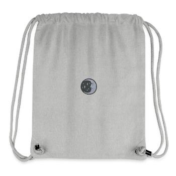 Mond bestickt - Stanley/Stella recycelter Gym Bag - Grau meliert - Vorne