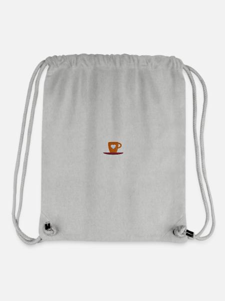 Kaffeetasse bestickt - Stanley/Stella recycelter Gym Bag - Grau meliert