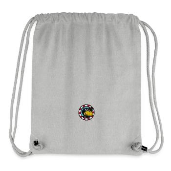 Der Kleine Rabe Socke Logo Als Stick - Stanley/Stella recycelter Gym Bag - Grau meliert - Vorne