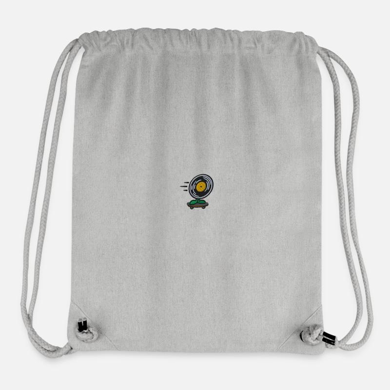 Vinyle roulant - Sac à cordon recyclé Stanley/Stella - gris chiné
