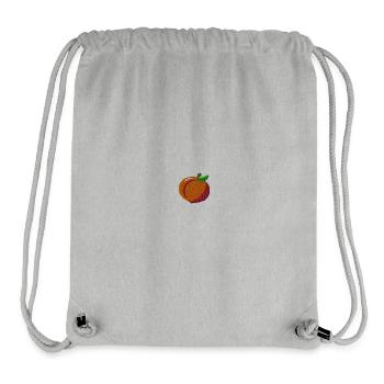 Peach embroidered - Stanley/Stella Recycled Gym Bag - heather grey - Front