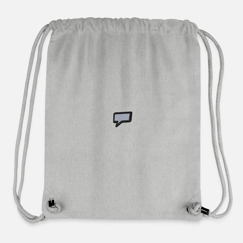 Speech shape - Stanley/Stella Recycled Gym Bag - heather grey