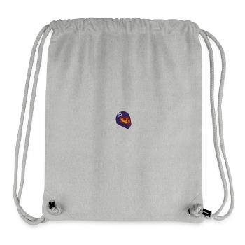 Crâne avec casque - Sac à cordon recyclé Stanley/Stella - gris chiné - Devant