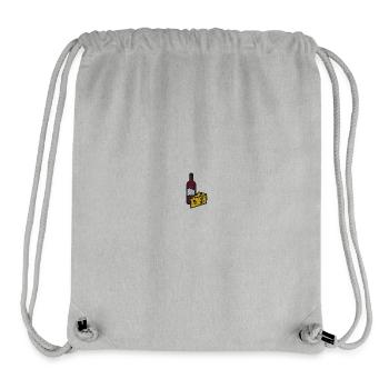 Wine and cheese - Stanley/Stella Recycled Gym Bag - heather grey - Front