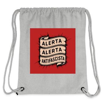 Alerta Antifaschist - Stanley/Stella recycelter Gym Bag - Grau meliert - Hinten