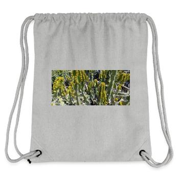 Kanarischer schöner Kaktus - Stanley/Stella recycelter Gym Bag - Grau meliert - Hinten