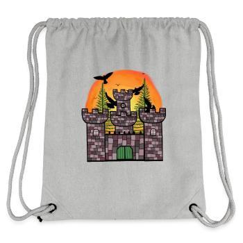 Mittelalter Ritter Festung Schloss Märchen Kinder - Stanley/Stella recycelter Gym Bag - Grau meliert - Hinten