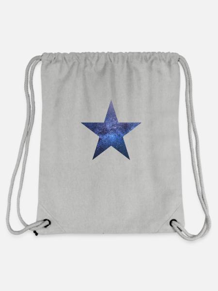 Sternenhimmel Blau - Stanley/Stella recycelter Gym Bag - Grau meliert