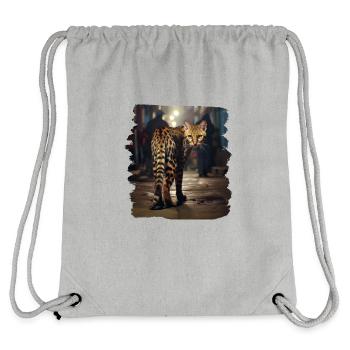 Bengal cats realistic Bengal cat - Stanley/Stella Recycled Gym Bag - heather grey - Back