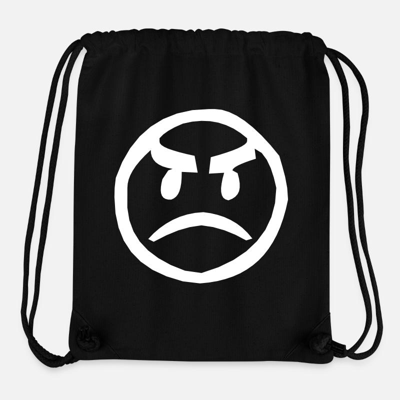 Bad smiley face - Stanley/Stella Recycled Gym Bag - black