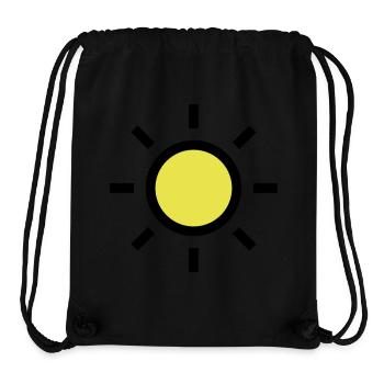Sun sunny icon weather icon - Stanley/Stella Recycled Gym Bag - black - Front
