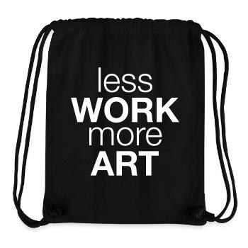 Art Kunst - Stanley/Stella Recycled Gym Bag - black - Front