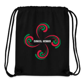 Croix Basque - Sac à cordon recyclé Stanley/Stella - noir - Devant