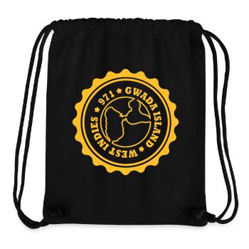 ecusson_gwada - Sac à cordon recyclé Stanley/Stella - noir - Devant