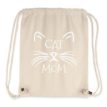CAT MOM - écrou - Sac à cordon recyclé Stanley/Stella - blanc naturel - Devant