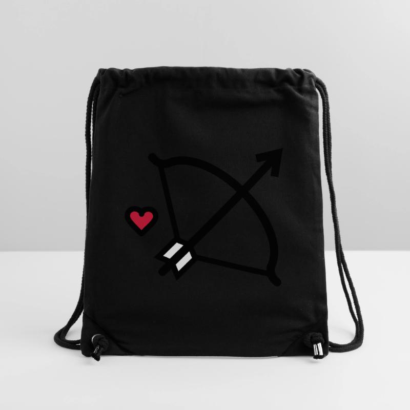 Arc et flèche Flèche de Cupidon pour les amoureux Sac à cordon recyclé Stanley/Stella