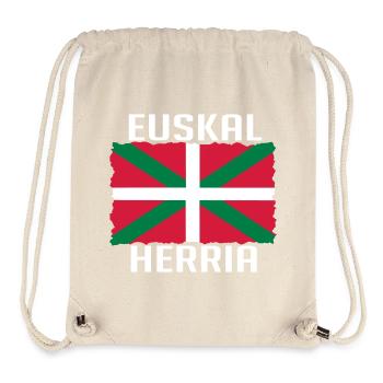 Drapeau Basque Euskal Herria Bayonne - Sac à cordon recyclé Stanley/Stella - blanc naturel - Devant