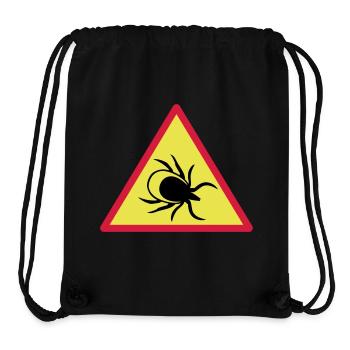 Achtung Zecken - Stanley/Stella recycelter Gym Bag - Schwarz - Vorne