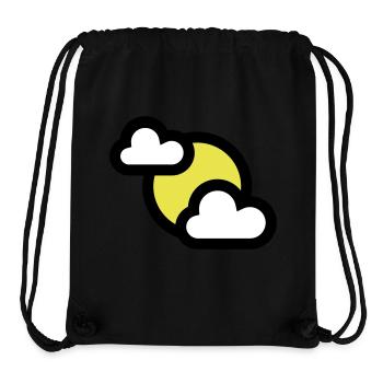 Weather icon or icon partially covered - Stanley/Stella Recycled Gym Bag - black - Front