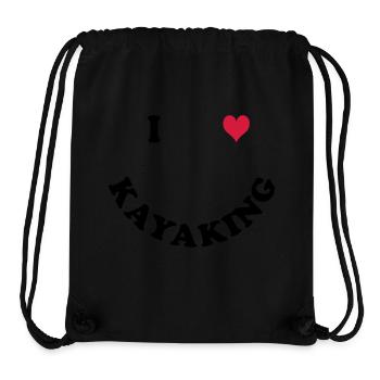 Kajak - Sac à cordon recyclé Stanley/Stella - noir - Devant