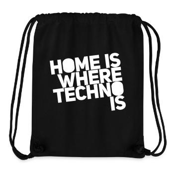 Home is where techno is Club DJ Berlin - Stanley/Stella Recycled Gym Bag - black - Front