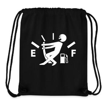 Empty tank - no fuel - fuel gauge - Stanley/Stella Recycled Gym Bag - black - Front