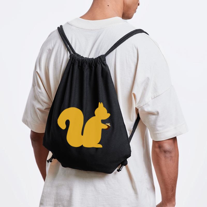 Eichhörnchen mit Nuss Stanley/Stella recycelter Gym Bag