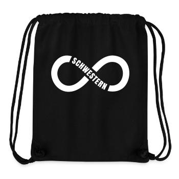 Schwestern Unendlichkeit - Stanley/Stella recycelter Gym Bag - Schwarz - Vorne