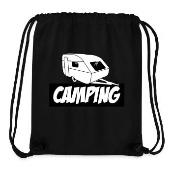Camping - Die pure Leidenschaft - Stanley/Stella recycelter Gym Bag - Schwarz - Vorne
