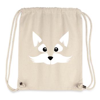 enfant - bébé - animal de bande dessinée - Fox - - - Sac à cordon recyclé Stanley/Stella - blanc naturel - Devant