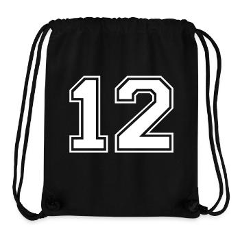 12 - Stanley/Stella recycelter Gym Bag - Schwarz - Vorne