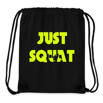 Just squat - Stanley/Stella Recycled Gym Bag - black - Front
