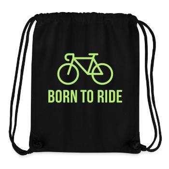 Born To Ride (Racing Bicycle / Bike) - Stanley/Stella Recycled Gym Bag - black - Front