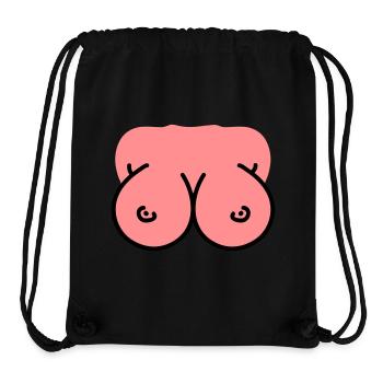 Brüste - Busen - Titten - Stanley/Stella recycelter Gym Bag - Schwarz - Vorne