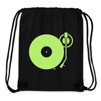 DJ Turntables Turntable Tonearm Record - Stanley/Stella Recycled Gym Bag - black - Front