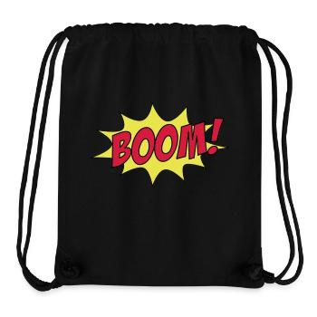 BOOM! - Stanley/Stella recycelter Gym Bag - Schwarz - Vorne