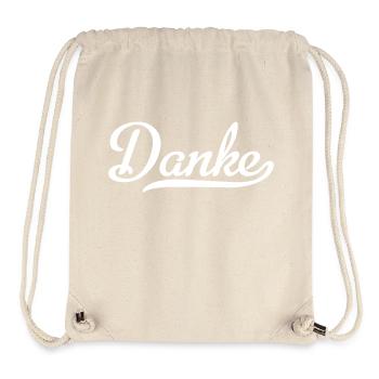Danke - Stanley/Stella recycelter Gym Bag - Naturweiß - Vorne