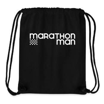 Marathon Man - Personnalisable - Sac à cordon recyclé Stanley/Stella - noir - Devant