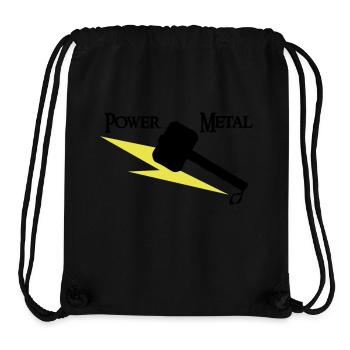Power Metal mit Hammer und Blitz - Stanley/Stella recycelter Gym Bag - Schwarz - Vorne