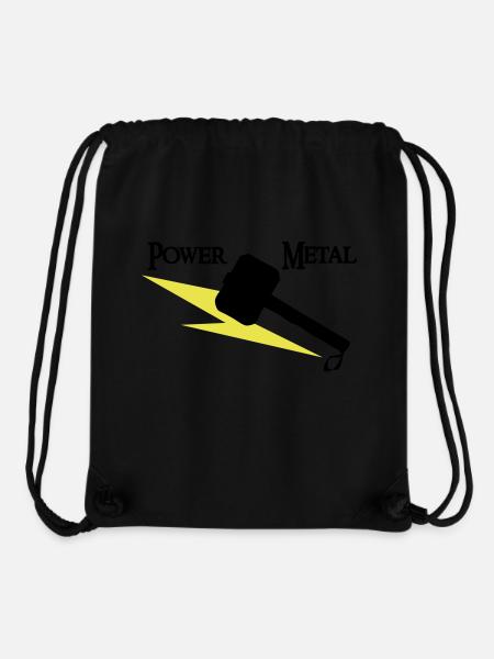 Power Metal with hammer and lightning - Stanley/Stella Recycled Gym Bag - black