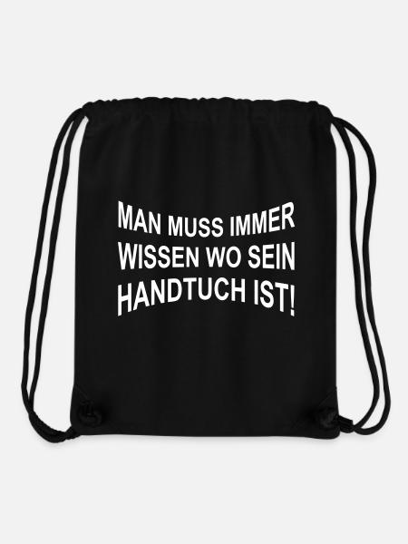 Handtuch - Stanley/Stella recycelter Gym Bag - Schwarz