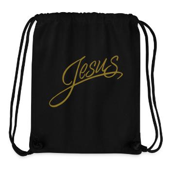 Jesus - Stanley/Stella recycelter Gym Bag - Schwarz - Vorne