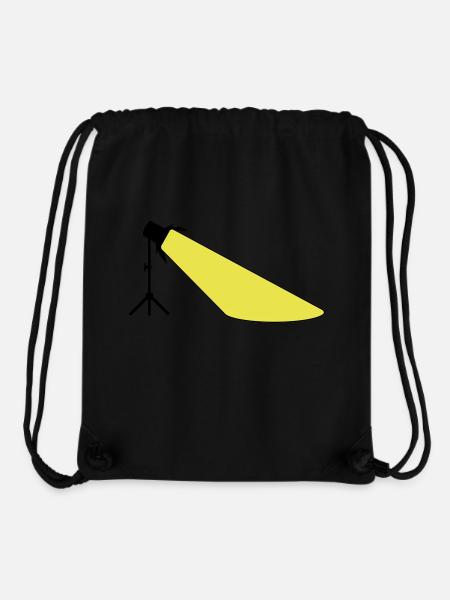 Scheinwerfer auf Ständer mit Lichtkegel zweifarbig - Stanley/Stella recycelter Gym Bag - Schwarz
