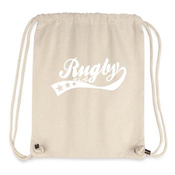 rugby is life - retro - Sac à cordon recyclé Stanley/Stella - blanc naturel - Devant