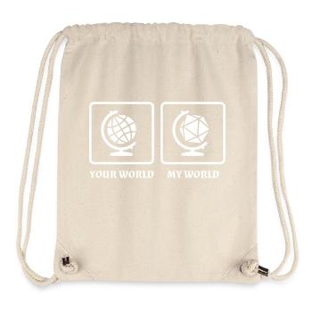 Meine Rollenspiel Welt - Stanley/Stella recycelter Gym Bag - Naturweiß - Vorne