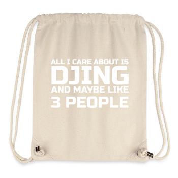 Care about DJing - Stanley/Stella recycelter Gym Bag - Naturweiß - Vorne