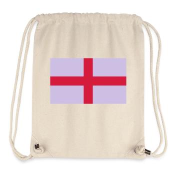 Nationalflagge von England - Stanley/Stella recycelter Gym Bag - Naturweiß - Vorne