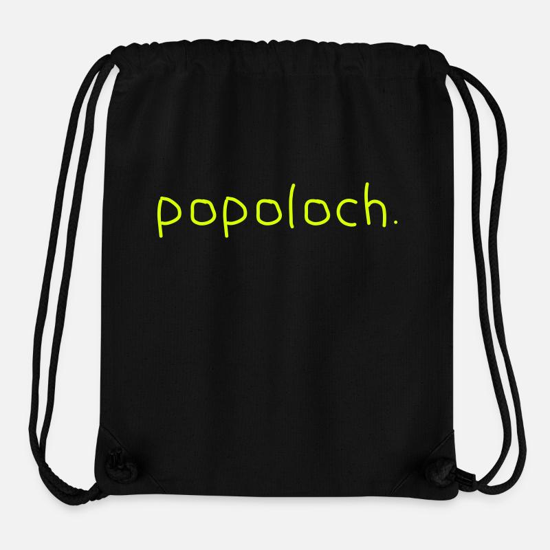Poploch - Sac à cordon recyclé Stanley/Stella - noir