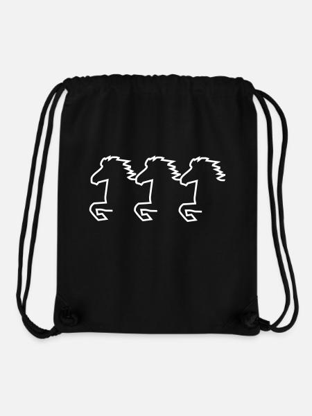 Islandpferd - Stanley/Stella recycelter Gym Bag - Schwarz